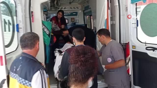 Kontrolden çıkan araç beton duvara çarparak durabildi: 4 yaralı