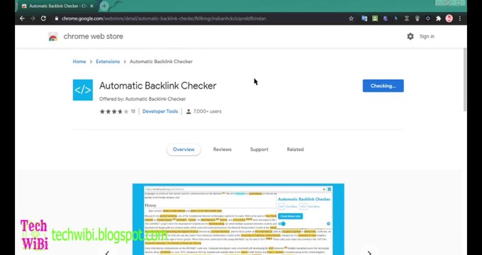 Automatic Backlink Checker For Chrome Extension - Tech WiBi