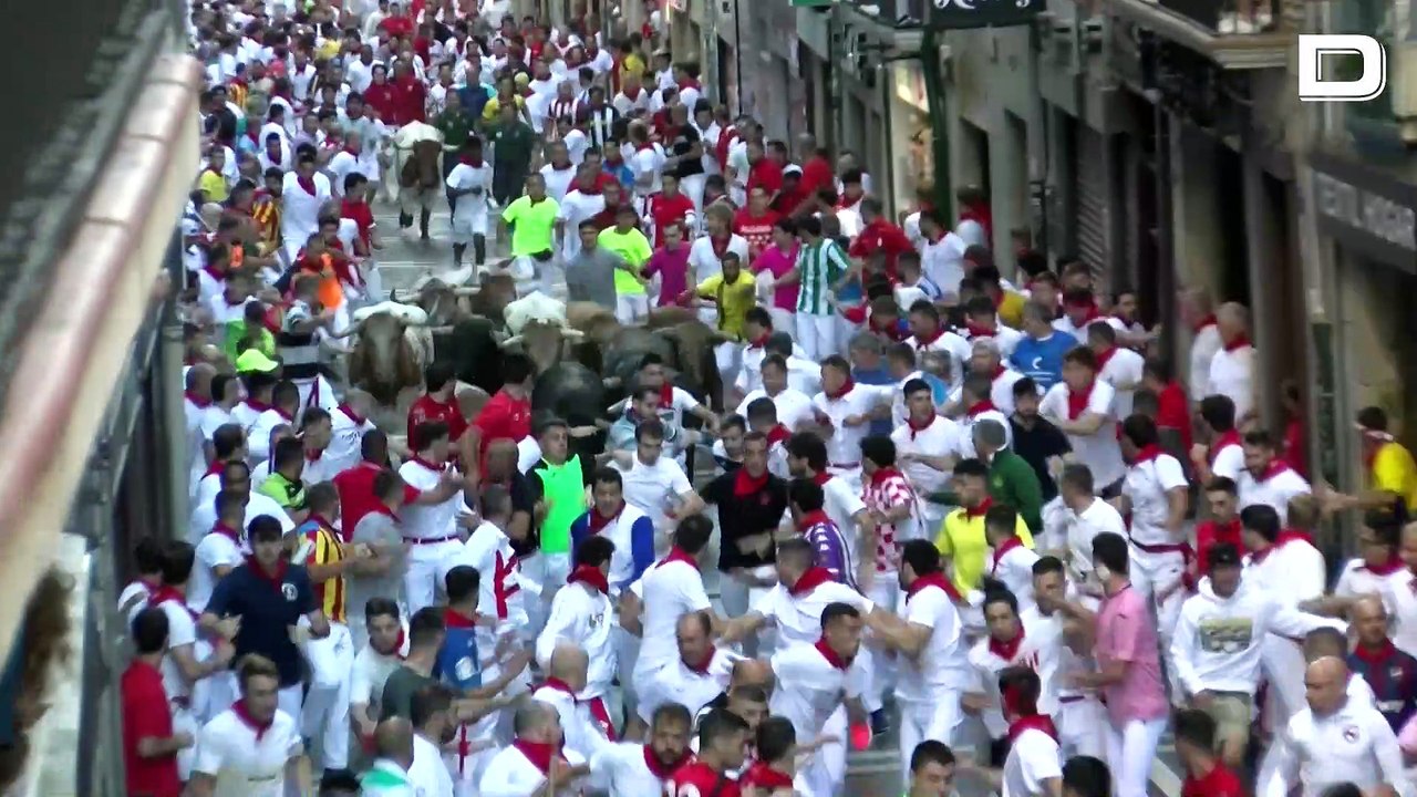 Cuarto encierro de San Fermín 2022 completo con toros de La Palmosilla