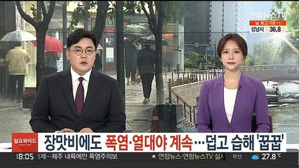 장맛비에도 폭염·열대야 계속…덥고 습해 '꿉꿉'