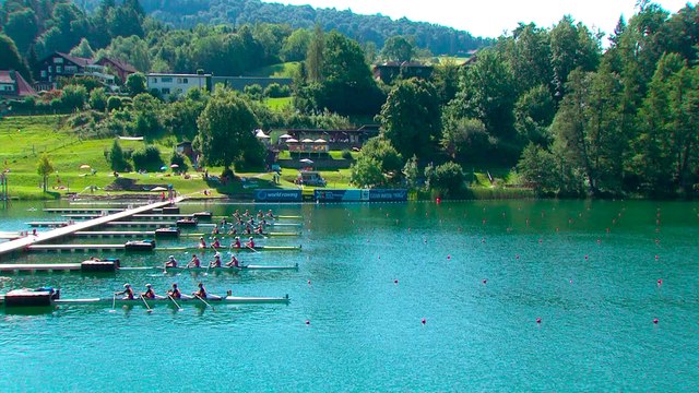2022 World Rowing Cup III - Lucerne, Switzerland - Women's Quadruple Sculls (W4x) A-final