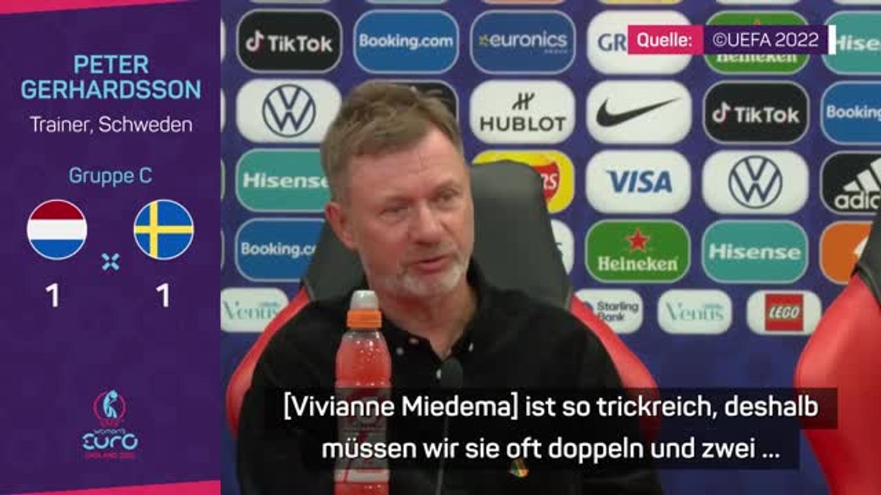 Gerhardsson: "Miedema ist so trickreich"