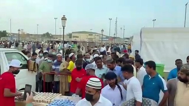 Eid Al Adha 2022: Workers receive gifts, food as labour park turns into musallah