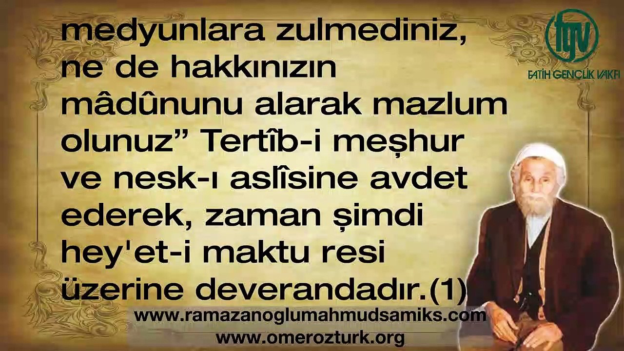 Hz. Mahmud Sami (ks)'un Kendi Sesinden Veda Hutbesi ve İzahı