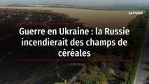 Guerre en Ukraine : la Russie incendierait des champs de céréales