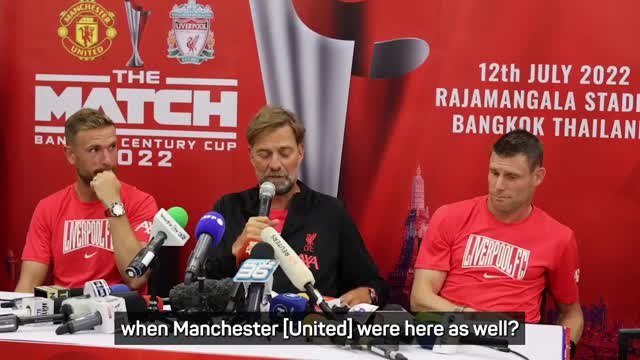 It wasn't like this for Man United! - Klopp applauds Thai support