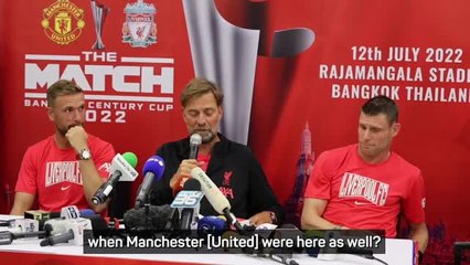 It wasn't like this for Man United! - Klopp applauds Thai support