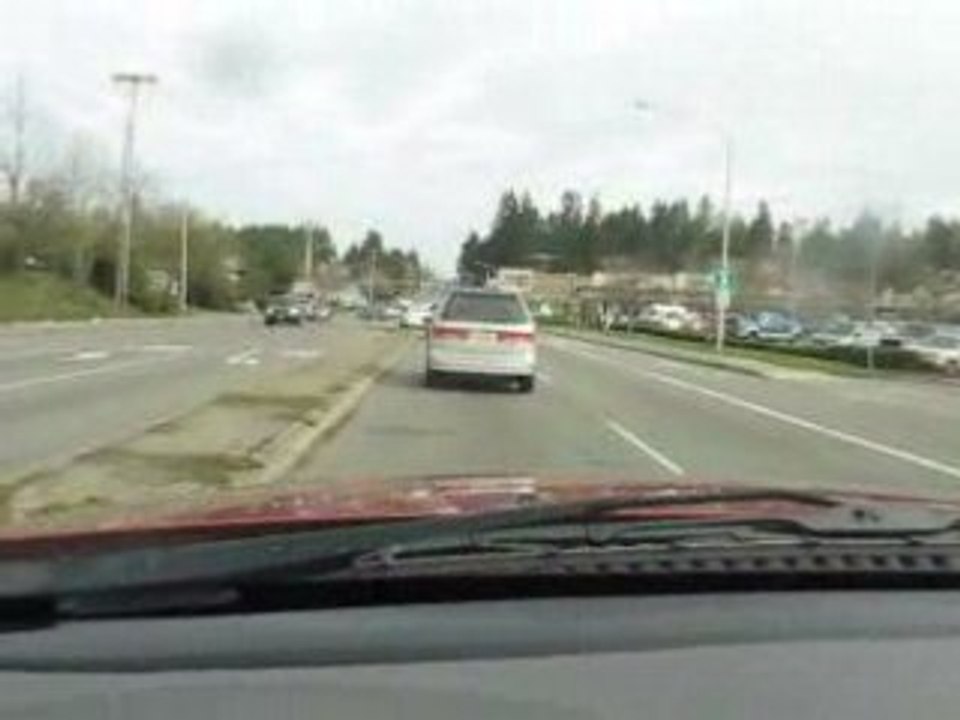 driving to the mall