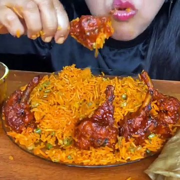 Chicken biryani chicken shorts #mukbang #shorts #asmreating #asmrsounds #asmr #mukbangasmr