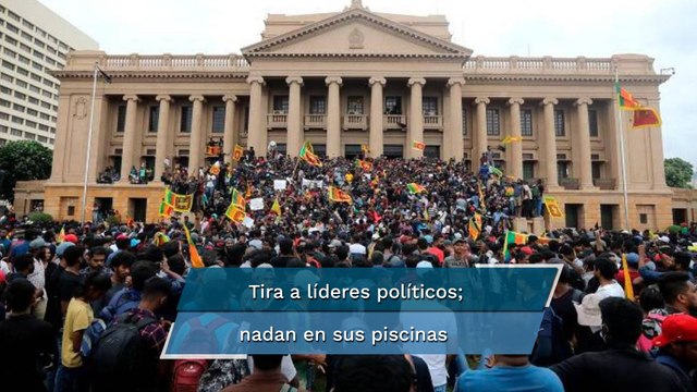 Sri Lanka vive día de furia; tiran a líderes políticos