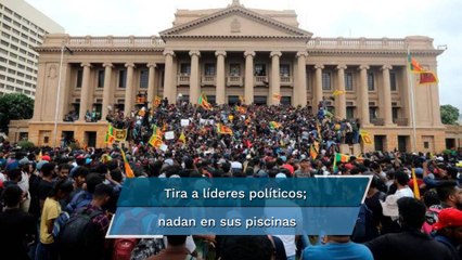 Sri Lanka vive día de furia; tiran a líderes políticos