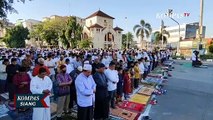 Warga Gelar Shalat Idul Adha di Depan Gereja Koinonia Jakarta Timur, Sungguh Indahnya Toleransi!