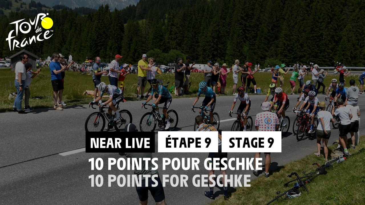 10 points et le maillot à pois virtuel pour Geschke / 10 points and the virtual polka dot jersey for Geschke - Étape 9 / Stage 9 - #TDF2022