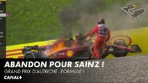 La monoplace de Sainz en flamme - Grand Prix d'Autriche - F1