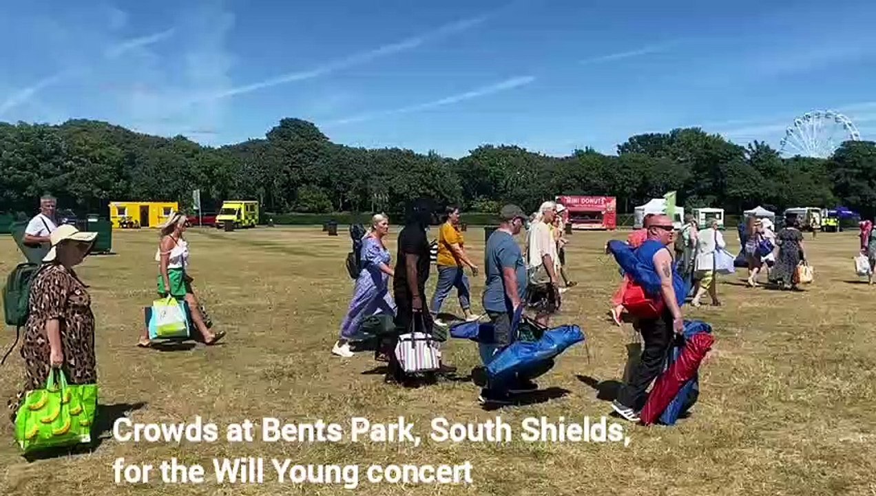 Huge crowds at Bents Park in South Shields for open-air Will Young concert