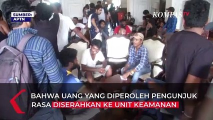 Demonstran Sri Lanka Temukan Jutaan Rupee Dalam Rumah Presiden