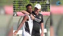 El cariñoso gesto de Ancelotti con Vinicius en su primer día de pretemporada