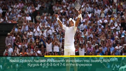 Breaking News - Djokovic wins Wimbledon title