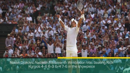 Breaking News - Djokovic wins Wimbledon title