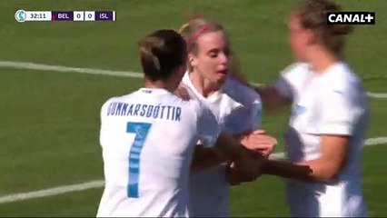 Le pénalty arrêté par Evrard - Belgique / Islande - Euro Féminin 2022