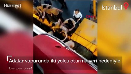 Adalar vapurunda yer kavgası