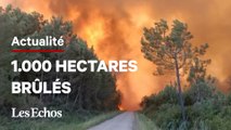 En Gironde, plus de 1.000 hectares de forêt brûlés et 6.000 personnes évacuées