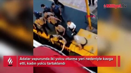 Adalar vapurunda yer kavgası