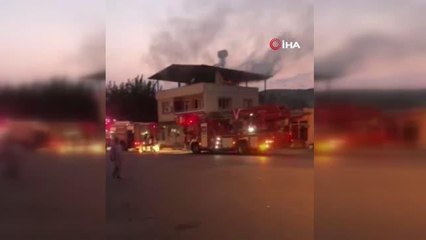 Kozan'da çatı katında yangın