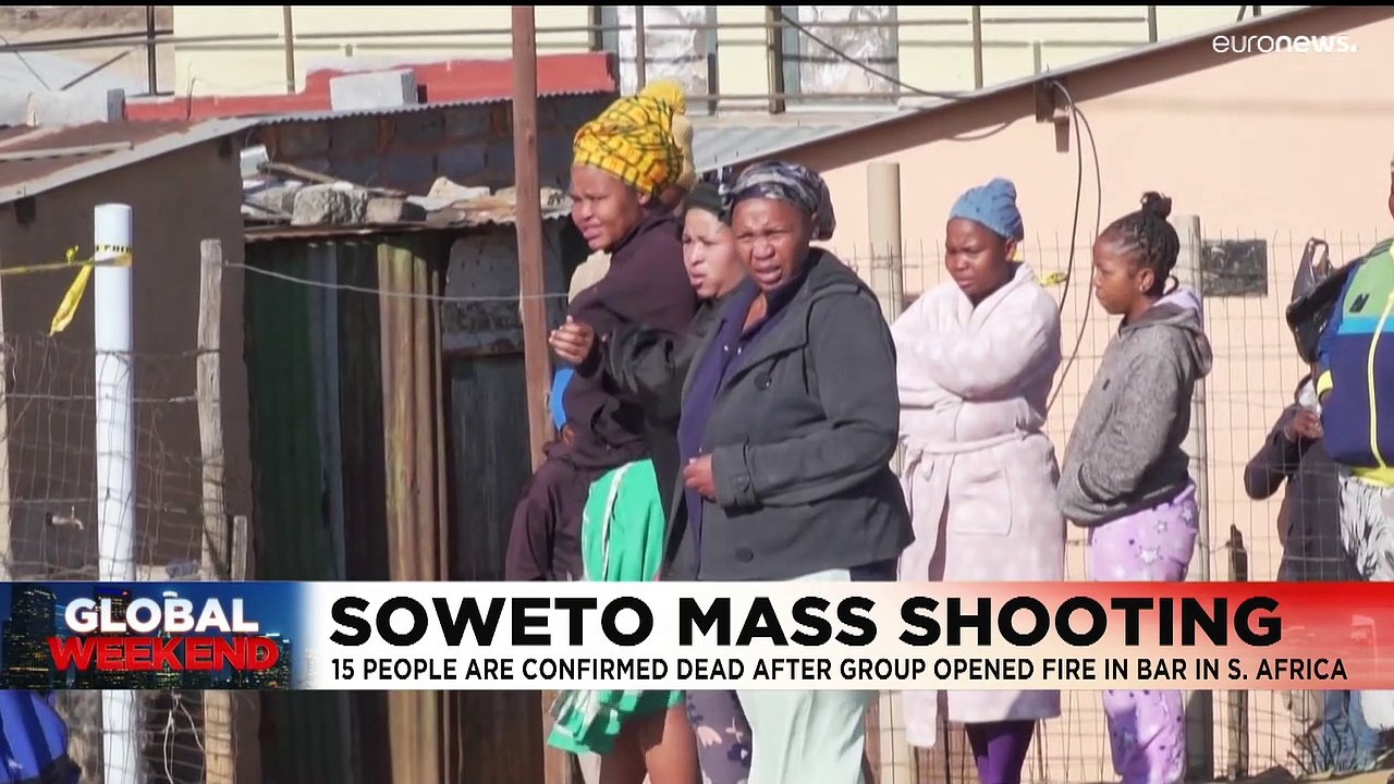 Soweto mass shooting: South African police say 15 killed in late night attack on bar