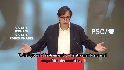 Salvador Illa (PSC) apuesta por el diálogo