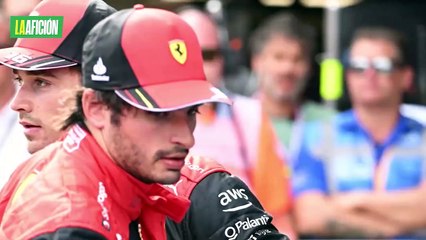 La desesperación de Carlos Sainz al intentar salir de su Ferrari en llamas en GP de Austria