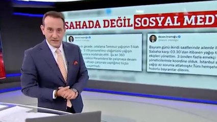 Selle mücadele edilirken İmamoğlu'nun tatilde olması Fox Tv sunucusunu da rahatsız etti: İstanbullular keyifli bir bayram geçirmiyor