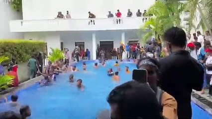 Toma de la residencia oficial del presidente de Sri Lanka