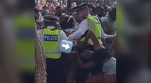 Nicki Minaj's fans got into a fight with police before Wireless Festival