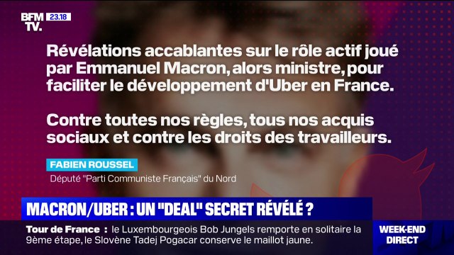Uber Files : un deal secret révélé entre Emmanuel Macron et Uber?