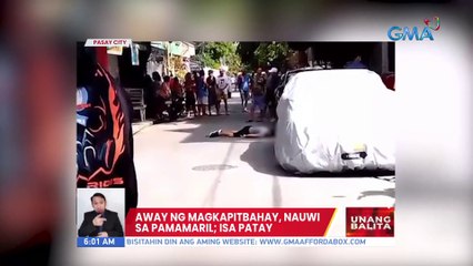 Away ng magkapitbahay, nauwi sa pamamaril; Isa patay  | UB