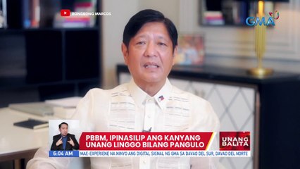 PBBM, ipinasilip ang kanyang unang linggo bilang pangulo | UB
