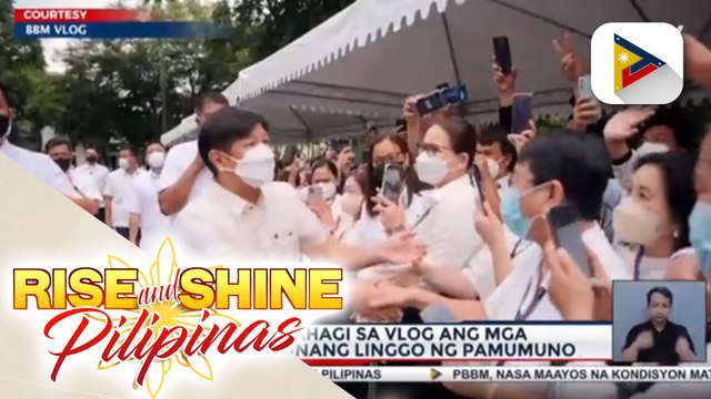 PBBM, ibinahagi sa vlog ang mga aktibidad sa unang linggo ng pamumuno