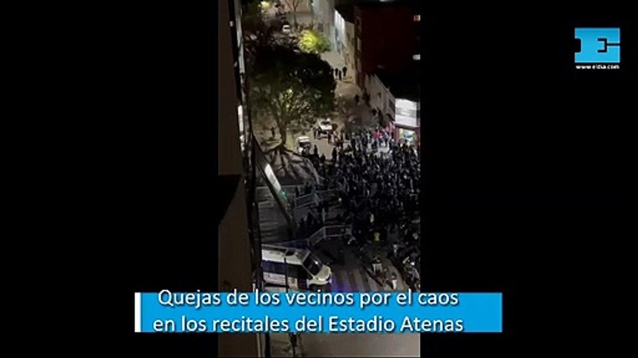 Quejas de los vecinos por el caos en los recitales del Estadio Atenas