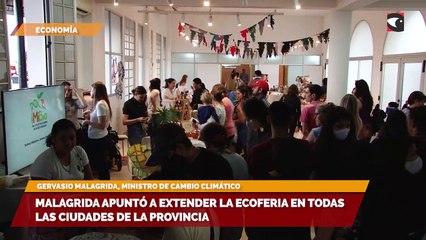 El ministro de Cambio Climático apuntó a extender la Ecoferia en todas las ciudades de la provincia