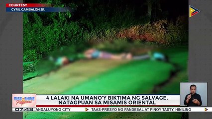 4 lalaki na umano’y biktima ng salvage, natagpuan sa Misamis Oriental