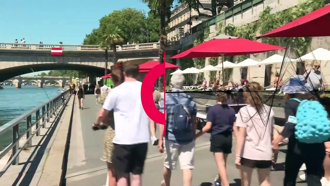 'C'est chaud!' Sonnenbrand in Paris am Strand (Video)