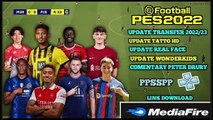 PES PPSSPP eFootball 2023 New Update Faces Realistis Graphics HD And Latest Transfer
