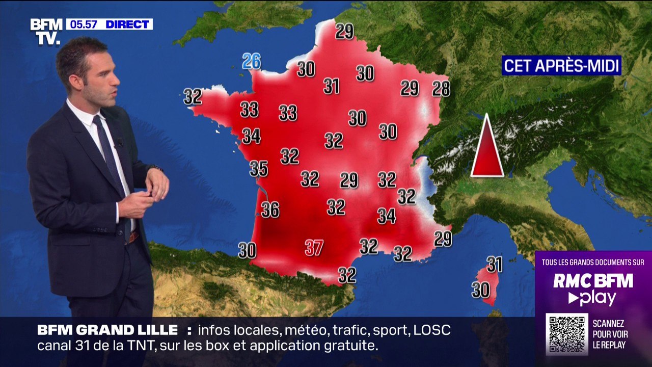 36°C à Bordeaux, 37°C à Toulouse... La vague de...