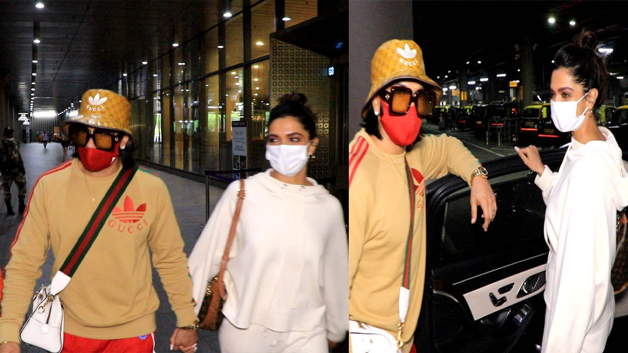 Deepika Padukone और Ranveer Singh काफी समय बाद दिखे साथ, Mumbai Airport पर हुए Spot *Bollywood