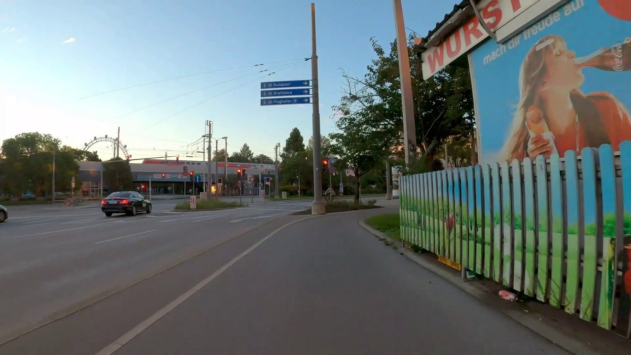 Wien am Rad: Praterstern frühmorgens
