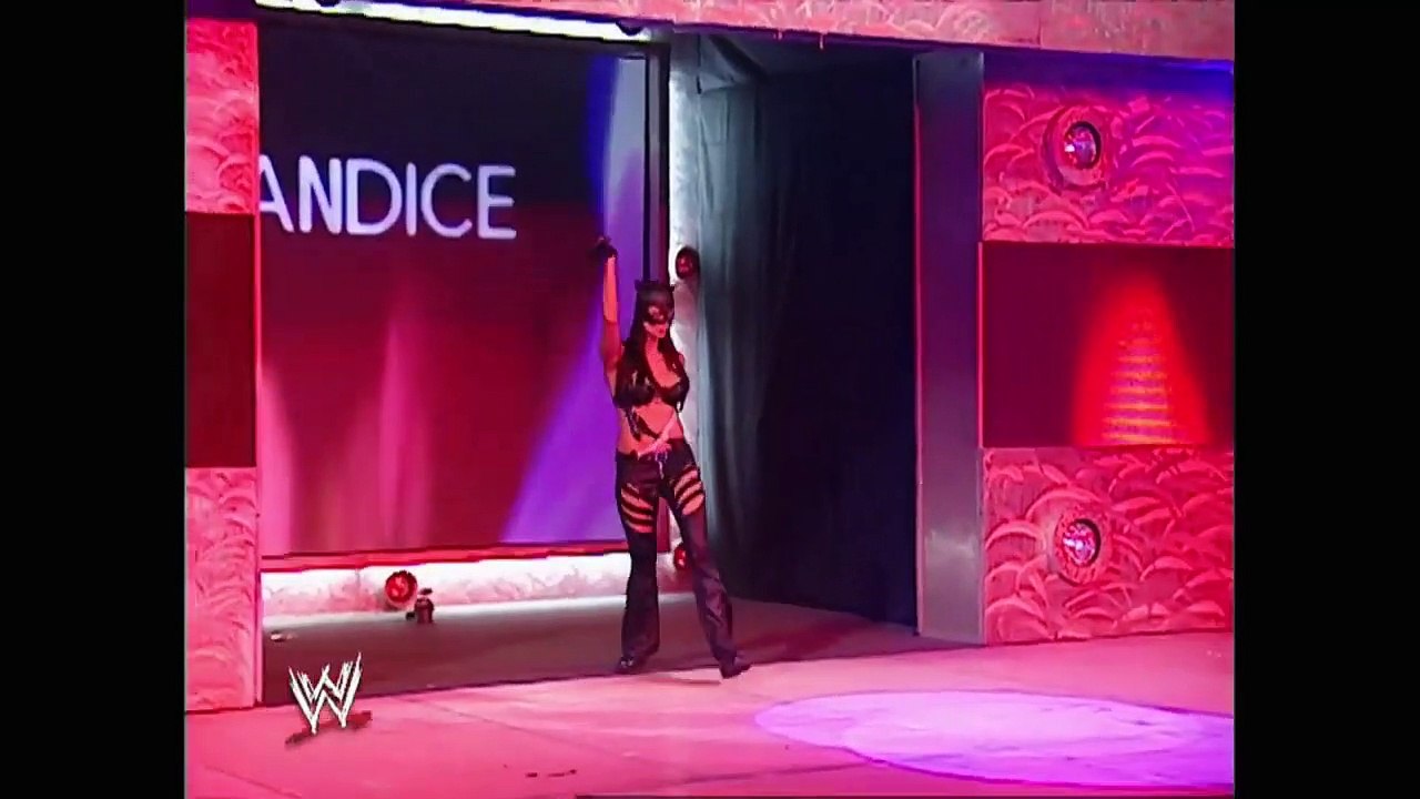 Divas Halloween Costume Contest : Victoria, Trish Stratus, Mickie James, Ashley, Maria, and Candice : Raw October 31st, 2005