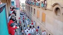 San Fermín |  Los instantes previos al peligro de Cebada Gago en la plaza del Ayuntamiento