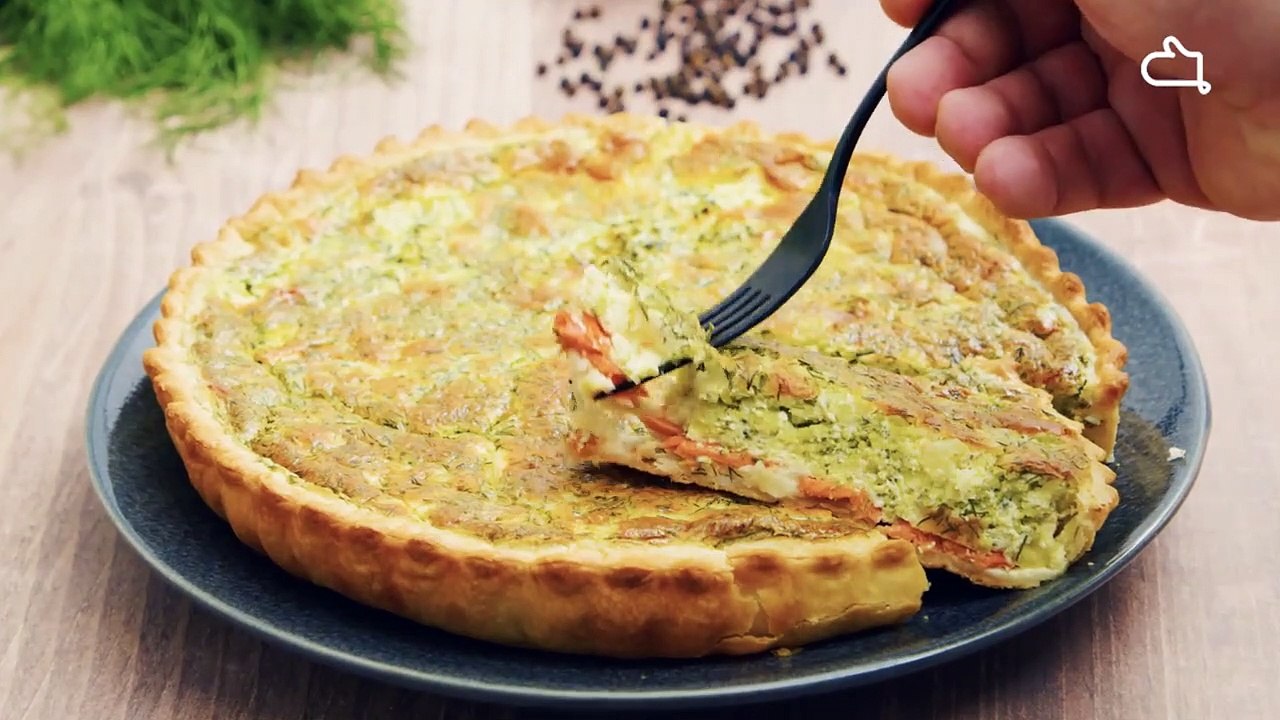 Dégustez la fameuse tarte au saumon et brocoli, succès garanti !