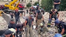 20 horas bajo los escombros tras un ataque aéreo ruso en Ucrania